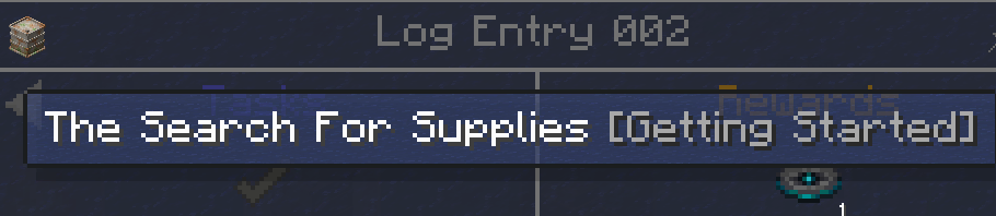 Dependencies dropdown list for a quest
